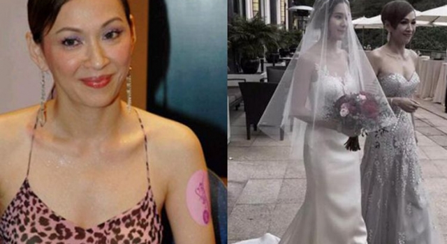 周润发前妻嫁女 母女同行好身材艳压女儿