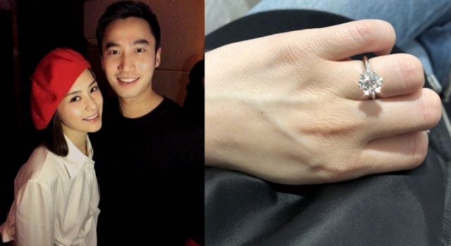 阿娇被求婚晒钻戒 获一众好友祝福!