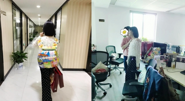 沈月重返芒果台探班老同事 双肩包完美透露吃货属性