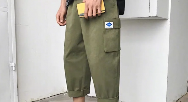靓妹眼中的风采 感受男士工装七分裤的魅力吧