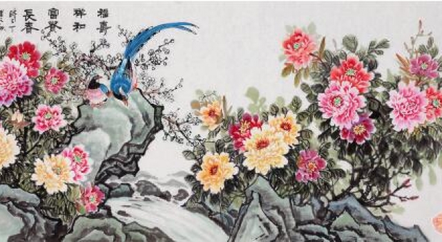 客厅里最宜挂什么字画 看看今年客厅最流行挂的花鸟画题材