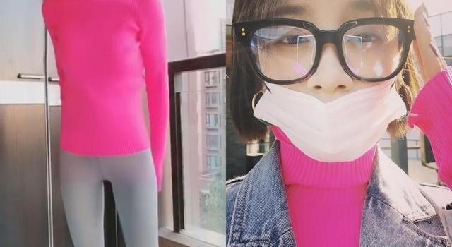 生过孩子就无少女感?曹云金前妻穿弹力裤秀身材,一点不像孩他妈