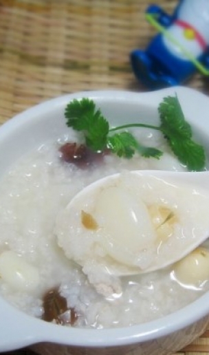 百合瘦肉粥食材简操作单易 清心安神助睡眠