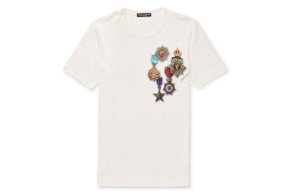 Dolce&Gabbana徽章T恤精致又随性