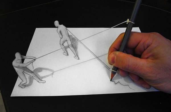 让你的视觉产生错觉 Alessandro Diddi铅笔描绘3D效果