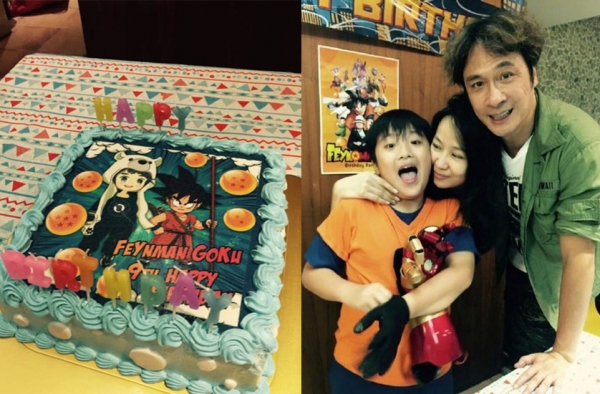 吴镇宇费曼生日合影曝光 小费曼居然变肥曼了