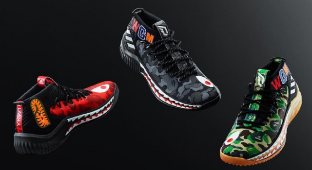 A Bathing Ape x Adidas DAME！今年超级抢手的一双鞋