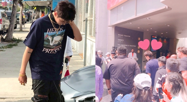 偶遇吴亦凡嘻哈风穿搭上街 吴亦凡同款短袖什么牌子的