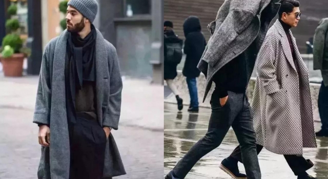 想成为酷酷的男生？来一件灰色大衣