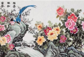 客厅里最宜挂什么字画 看看今年客厅最流行挂的花鸟画题材