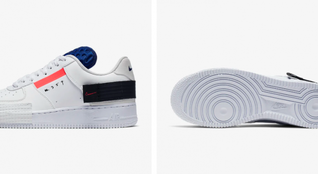 经典Nike AF1-Type 男子运动鞋给人以手工美感