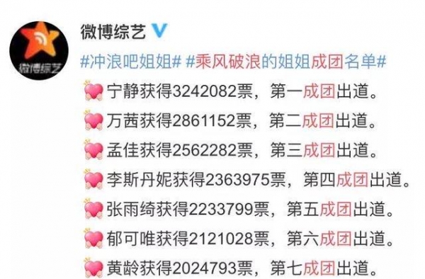 连个团名都没有，“浪姐”成团即解散？
