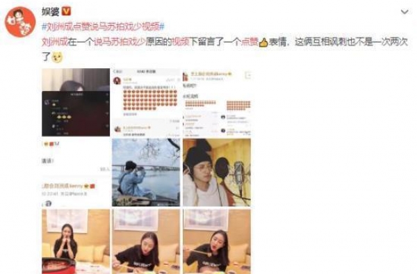 刘洲成点赞说马苏拍戏少视频怎么回事？刘洲成和马苏有什么恩怨？