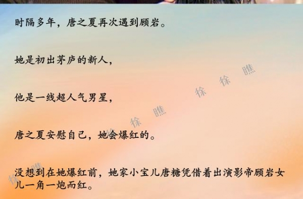 9本娱乐圈高甜宠文：星光璀璨不如你，高冷影帝其实偷偷暗恋你