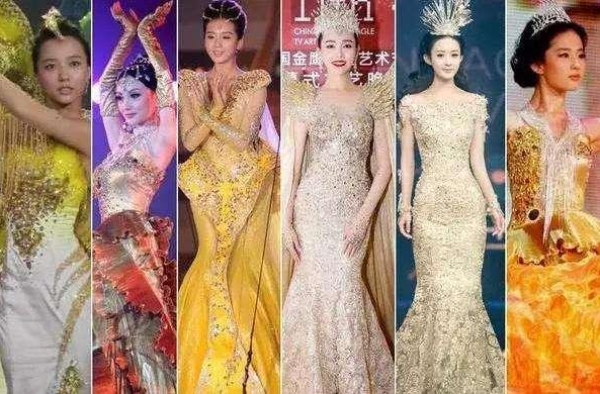 金鹰女神战袍首曝光！穿黄金羽毛要飞天，比刘诗诗刘亦菲还尴尬