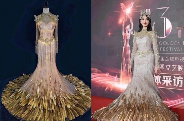 回顾8届金鹰女神出场，宋茜真是最显胖的