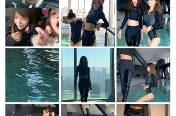 20岁网红晒露脐泳衣照，惹思聪火速留言，网友猜测：物色新女友