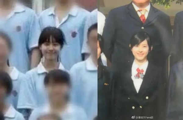 陈都灵素人时期照片，人群中一眼就看到她，简直标准白月光模板啊