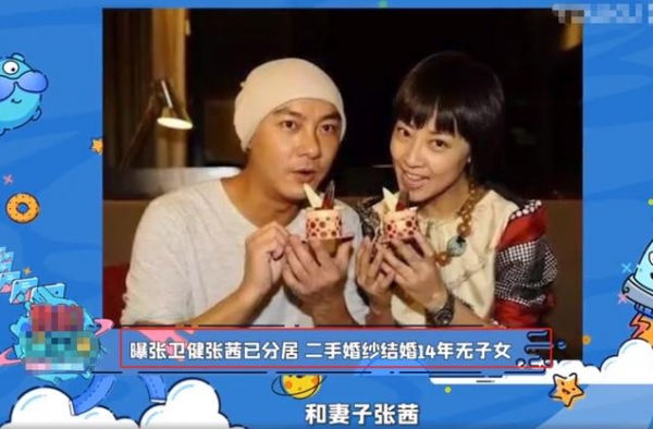 张卫健张茜分居已一年！结婚14年未生育，曾被曝婚前劈腿女主播